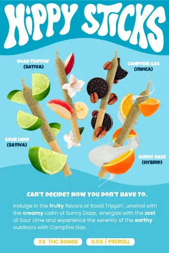 HIPPY STICKS VAR PACK PR3X0.5G